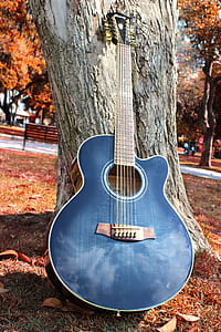 blue acoustic guitar thumbnail