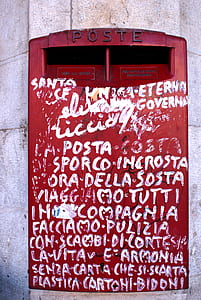 vandalism on red post box thumbnail