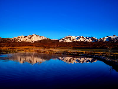 Landsdcape Photography of Brown and White Mountain thumbnail