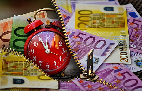 Euro banknote and time digital wallpaper thumbnail