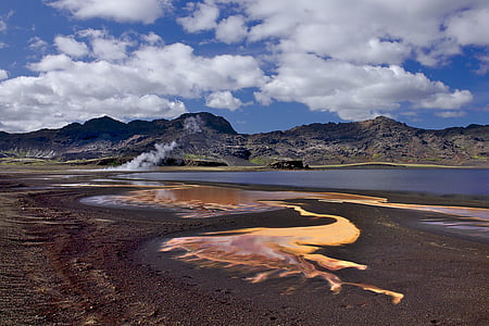 body of water and mountains thumbnail