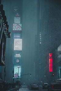 cityscape covered with fog thumbnail