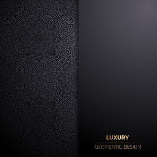 Luxury ornamental mandala design background in gold color eps file