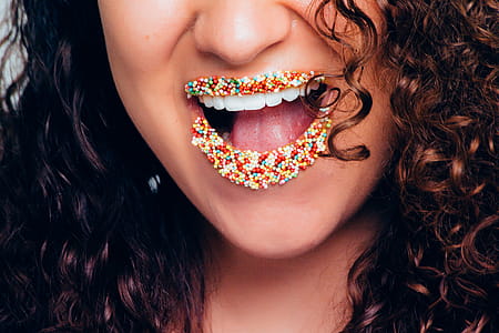 Woman With Candy Lipstick thumbnail
