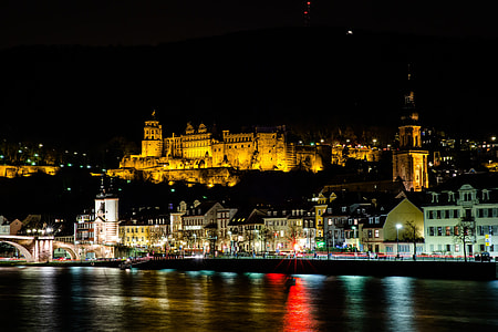 landscape photography of buildings during nighttime thumbnail