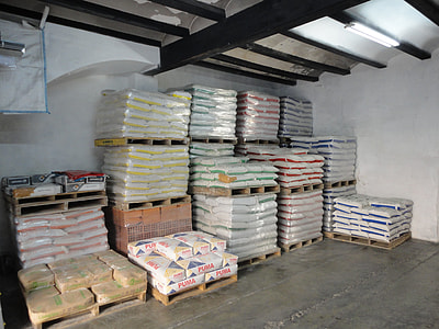 sacks of cement on pallets thumbnail