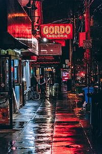 Gordo Taqueria building under black sky thumbnail