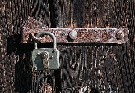 closed door with gray padlock thumbnail