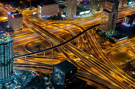 time lapse photography of high ways thumbnail