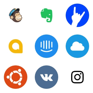 Social #1 svg vector icon sets