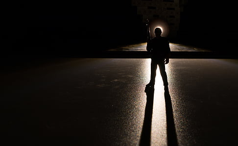 soldiers, dark, light and shadow, backlighting, toys, doll thumbnail