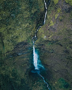 aerial photography of cascading waterfalsl thumbnail