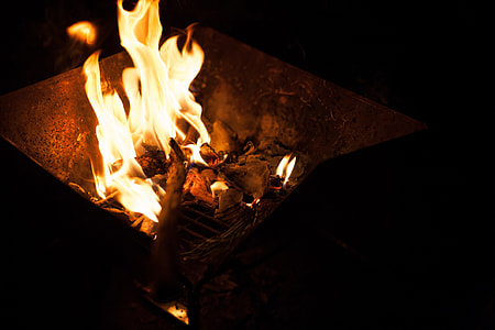 bonfire during nighttime thumbnail