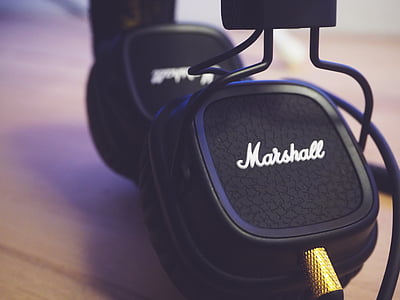 black Marshall headphones thumbnail