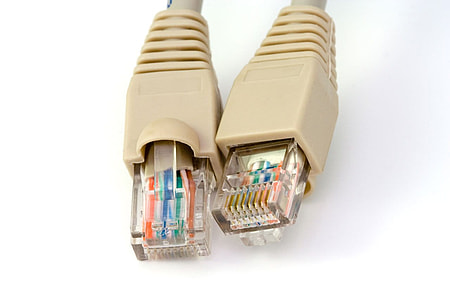 beige and multicolored ethermet cable thumbnail