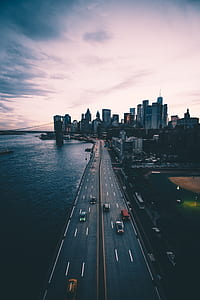 aerial photography of road path thumbnail