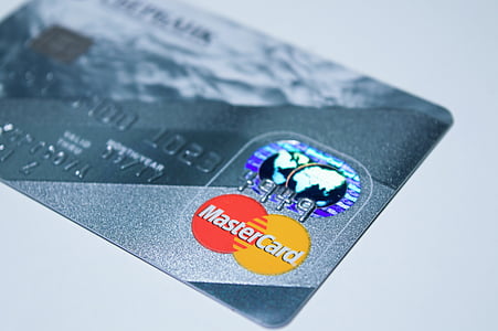 MasteCard on white surface thumbnail