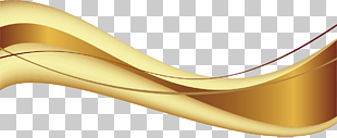 Yellow Angle Font, Golden wavy lines cartoon lines, gold strand PNG clipart
