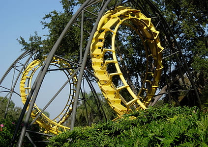 yellow roller coaster thumbnail