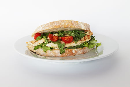 vegetable sandwich in plate thumbnail