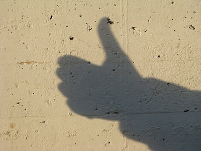 person shadow of thumbs up thumbnail