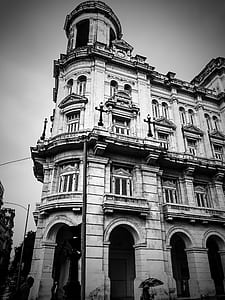 grayscale photo of building thumbnail