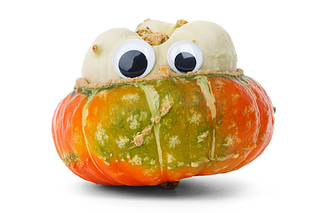 orange, white, and green pumpkin artwork thumbnail