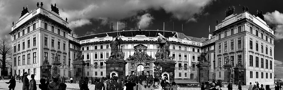 grayscale photo of building thumbnail