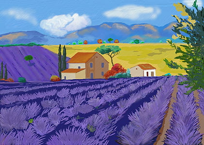 purple farm illustration thumbnail