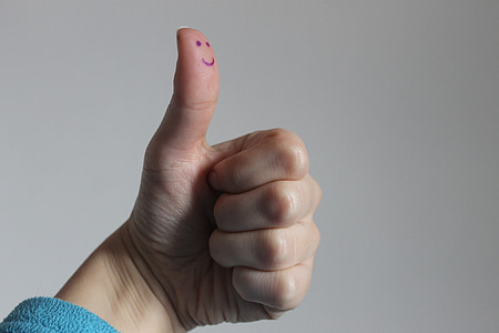 person doing thumbs up thumbnail