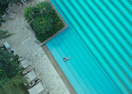 aerial photography of pool thumbnail