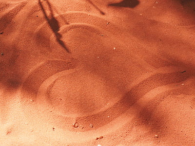 heart shape sand closeup photography thumbnail