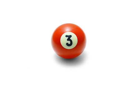 number 3 pool ball illustration thumbnail