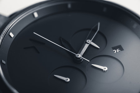Black wrist watch thumbnail
