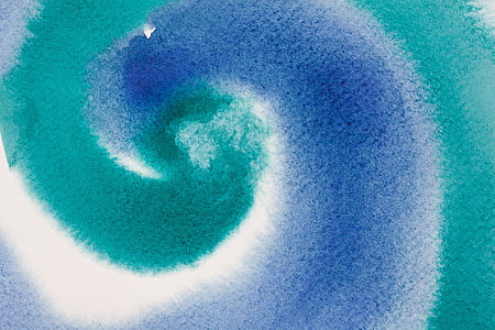white and blue tie-dye painting thumbnail
