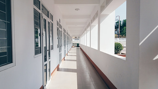 white hallway during daytime thumbnail