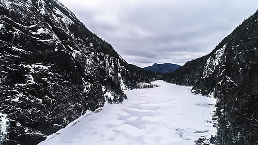 snow-covered mountain during daytime thumbnail