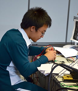 man wearing green dress shirt holding tester thumbnail