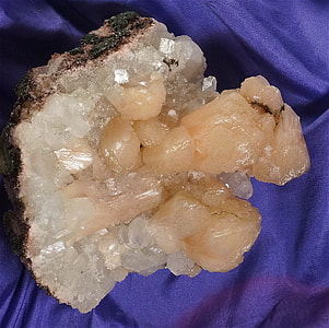 Stilbite With Apophyllite, Stilbite thumbnail