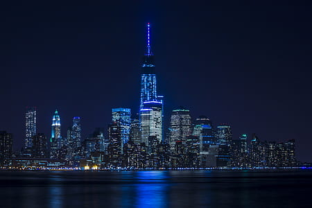Buildings With Blue Light thumbnail