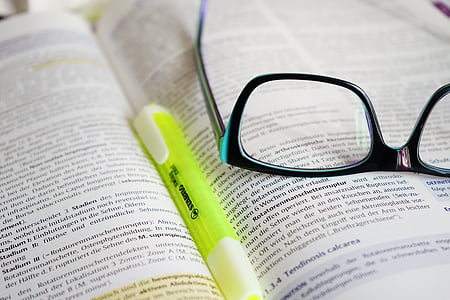 eyeglasses with black frame thumbnail