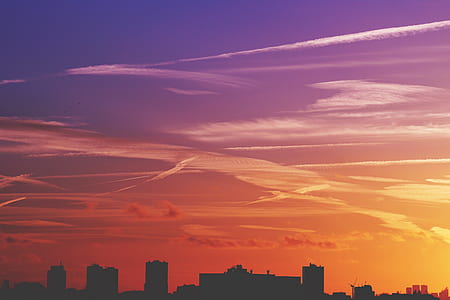 city, dawn, sky, sunset thumbnail