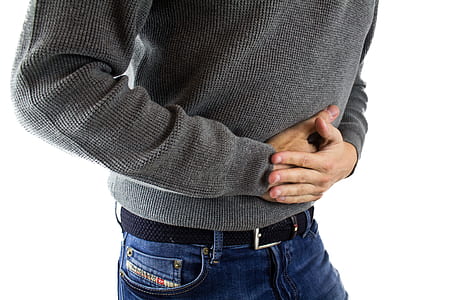 men's gray sweater and blue denim bottoms thumbnail