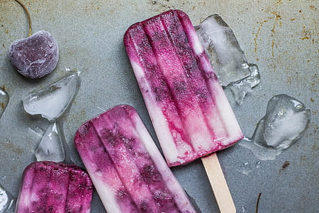 photo of purple popsicle candies thumbnail