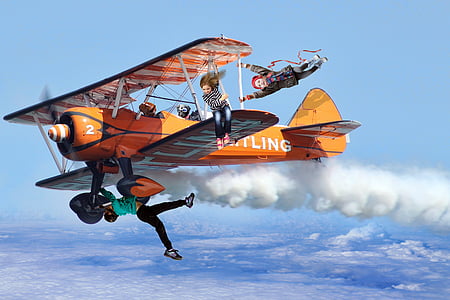 edited photo of bi-plane on air thumbnail