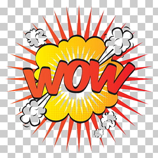 Pop art Stock photography , Red English WOW explosion sticker, wow explosion PNG clipart