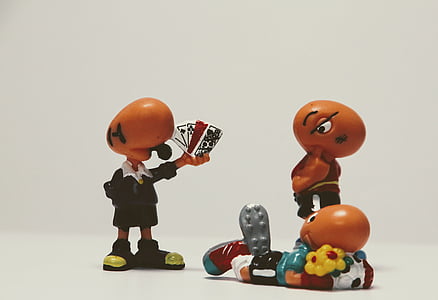 three moose action figures on white surface thumbnail