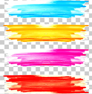 Watercolor painting Paintbrush, Graffiti watercolor brush, four assorted-color illustration PNG clipart