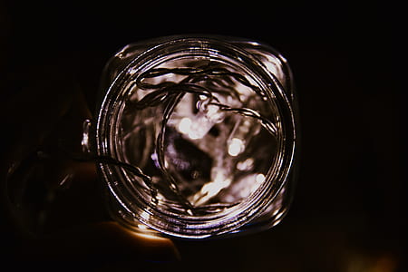 round gray decor on black surface thumbnail