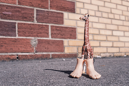 brown and white giraffe figurine thumbnail